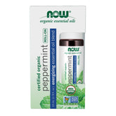 NOW Essential Oils Peppermint Essential Oil Blend Organic Roll-On - 10 ml